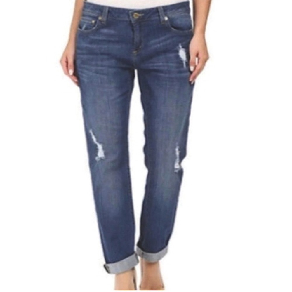 MICHAEL KORS Distressed Mid-rise Dillon Relaxed Jeans